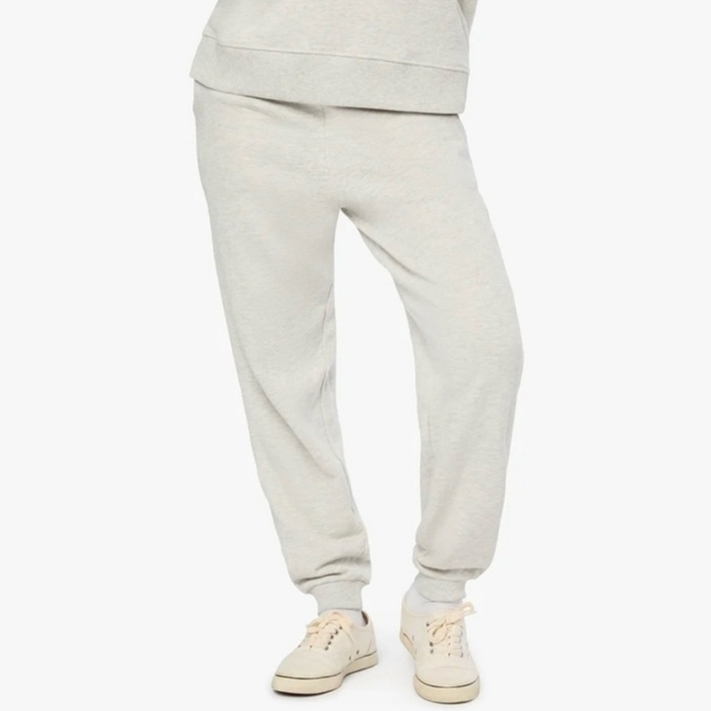 WeWoreWhat Slim Leg Fleece Jogger in Heather Gray, Size Medium